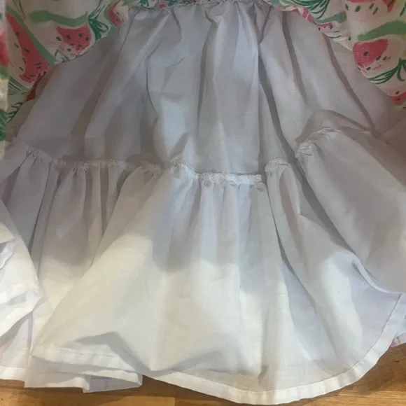 Isaac Mizrahi watermelon pattern Smocked Ruffled Sundress size 6 - Picture 4 of 6